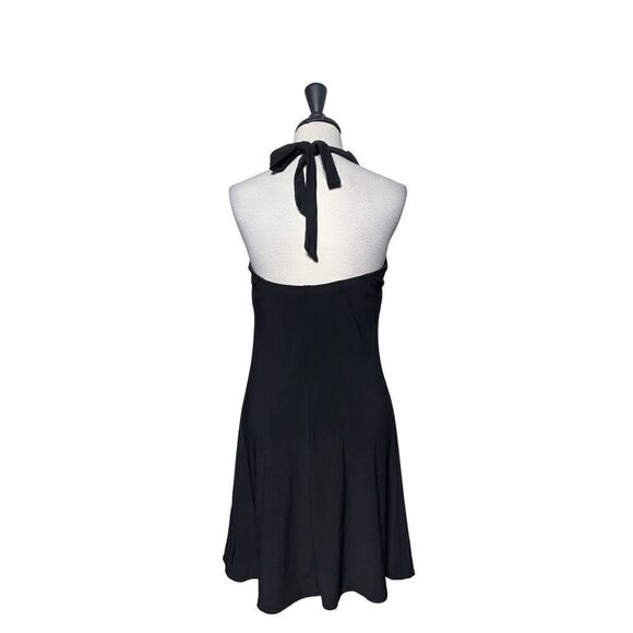Linda Segal Vintage Summer Dress Enbellished Halter Mini Dress Size M - Picture 5 of 6